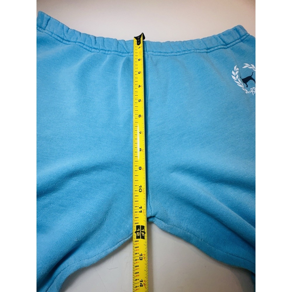 VTG Victoria's Secret PINK "Rock Royalty" Blue Cotton Sweat Pants Sz M - Picture 10 of 14